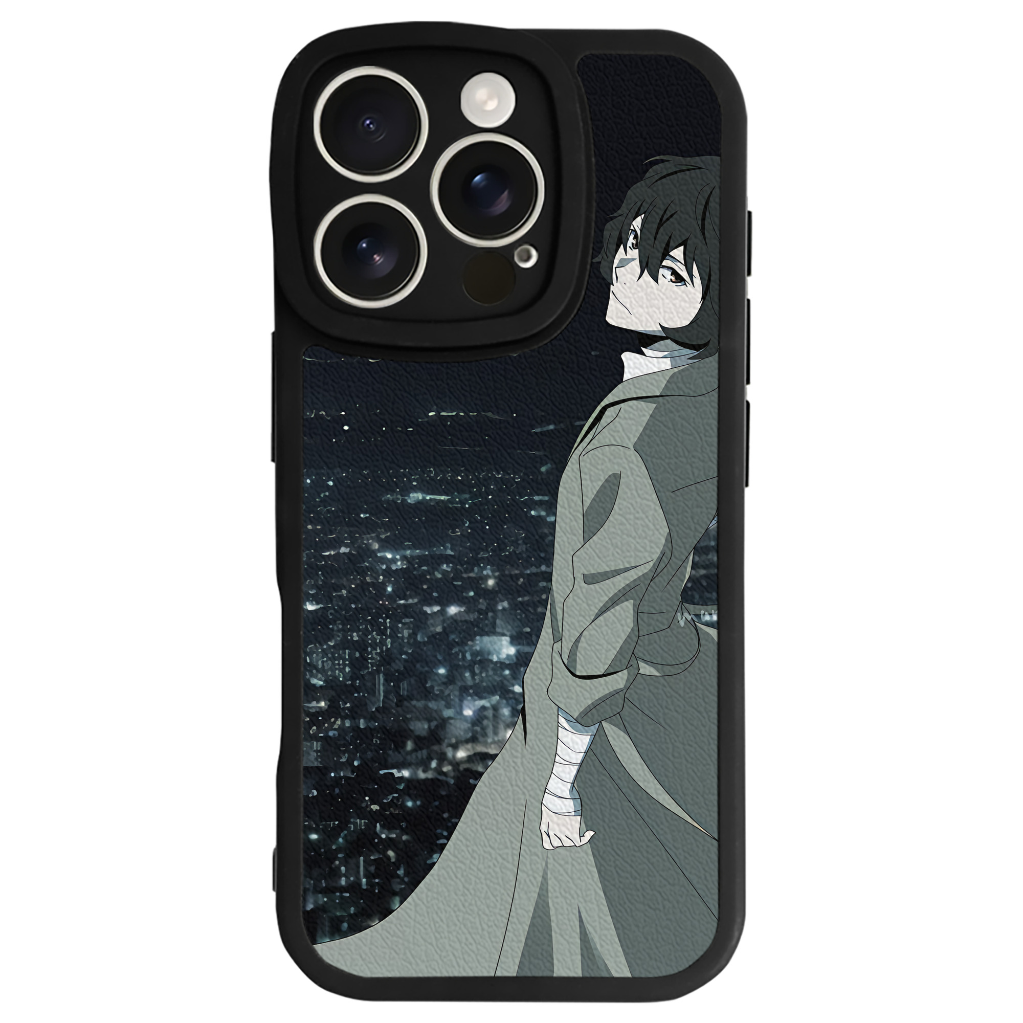 （画像用） 文豪ストレイドッグス Bungo Stray Dogs 【iPhone 16シリーズ対応】シリコンスマホケース（レザー調） 材質：シリコン